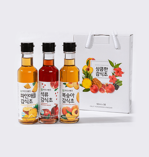 자연과발효 감식초 선물세트 180ml x 3개